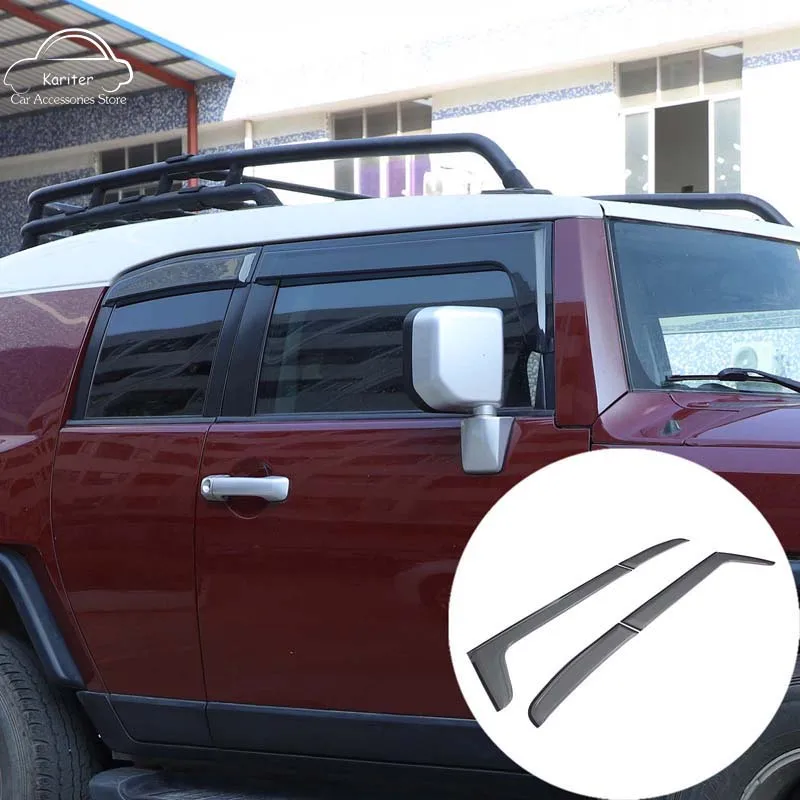For Toyota FJ Cruiser 2007-2021 ABS Car Styling Wind Shields Sun Rain Guards Side Wind Deflector Exterior Accessories