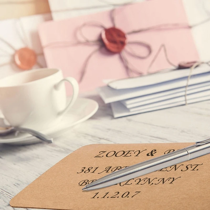 4 Pcs Craft Addressing Guide Notebook Multi-use Letter Envelope Stencil Set Templates Rulers Diary Greeting Card Postcards