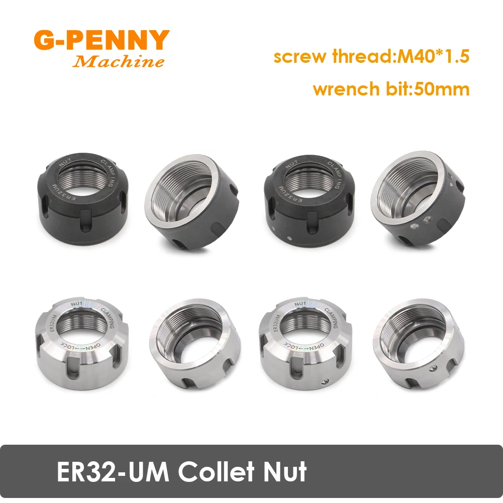 G-Penny ER32-UM Collet nut used for cnc engraving spindle motor collet chuck Normal Balanced collet nut