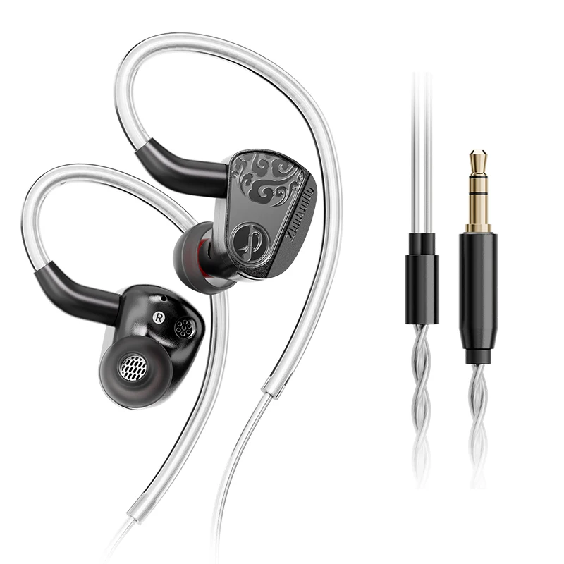 Zhulinniao JingHong Z3 2025 High-Fidelity In-Ear HiFi Earphones Dual Dynamic Drivers Metal Music Monitor Customizable Audio image 3