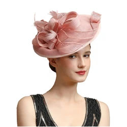 Christmas Sinamay Fascinator Carnival Perfect Wedding Hat Multicolor Unique Derby Party Hat Headpiece with Headband for Women