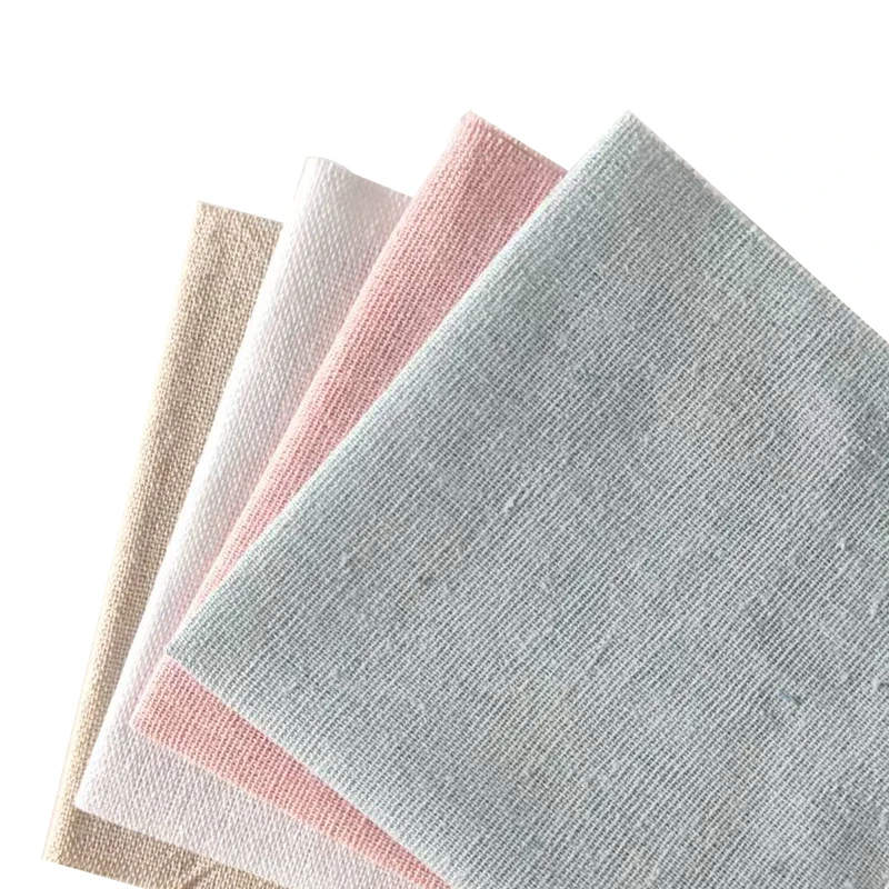 4Pcs Set of Natural Linen Fabric, Size 30X 30cm Cm, Suitable for Embroidery, Country Home Decor, DIY Crafts, Sewing, and Holiday Gift Wrapping
