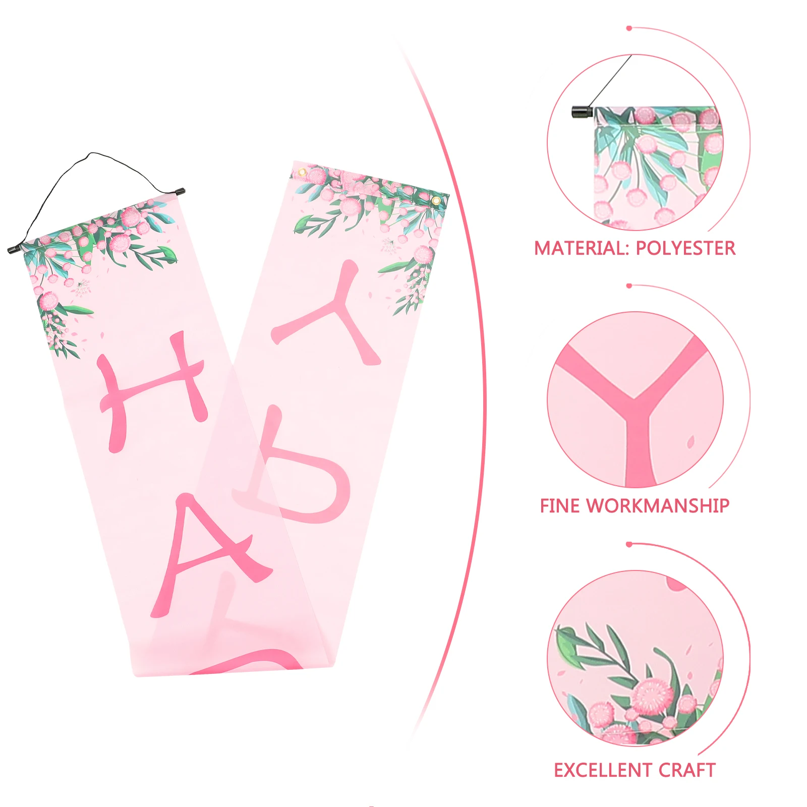 

Couplet Banner Mom Gifts Mothers Day Decorations Happy Door Hanging Sign Polyester Party