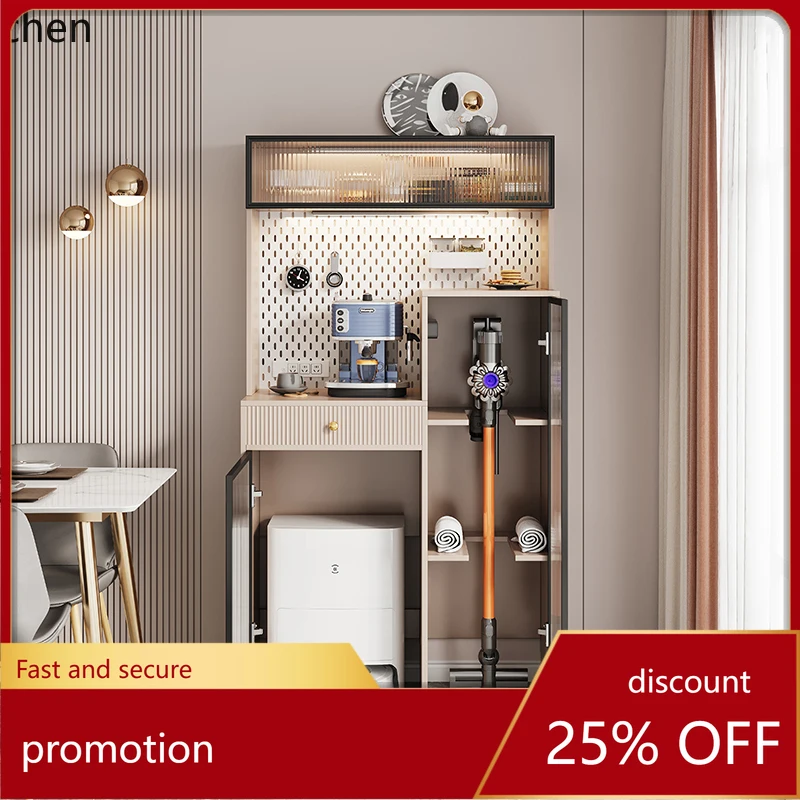 ZML dining side integrated high cabinet against the wall dining side cabinet storage sweeping robot storage vacuum cleaner