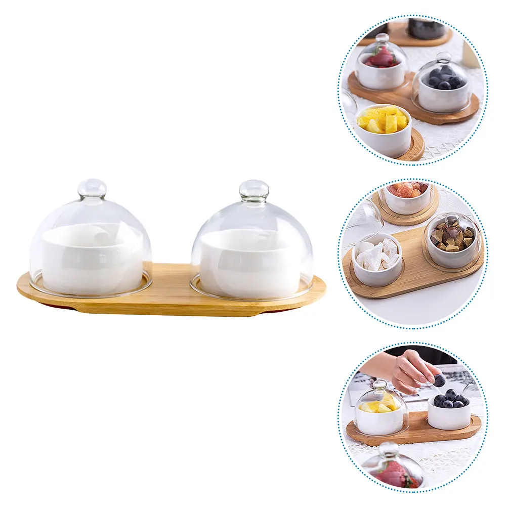 

1 set Stylish Ceramics Dessert Bowl Set Perfect For Serving Fruit Salad Food Easy Housewarming Gift For Home