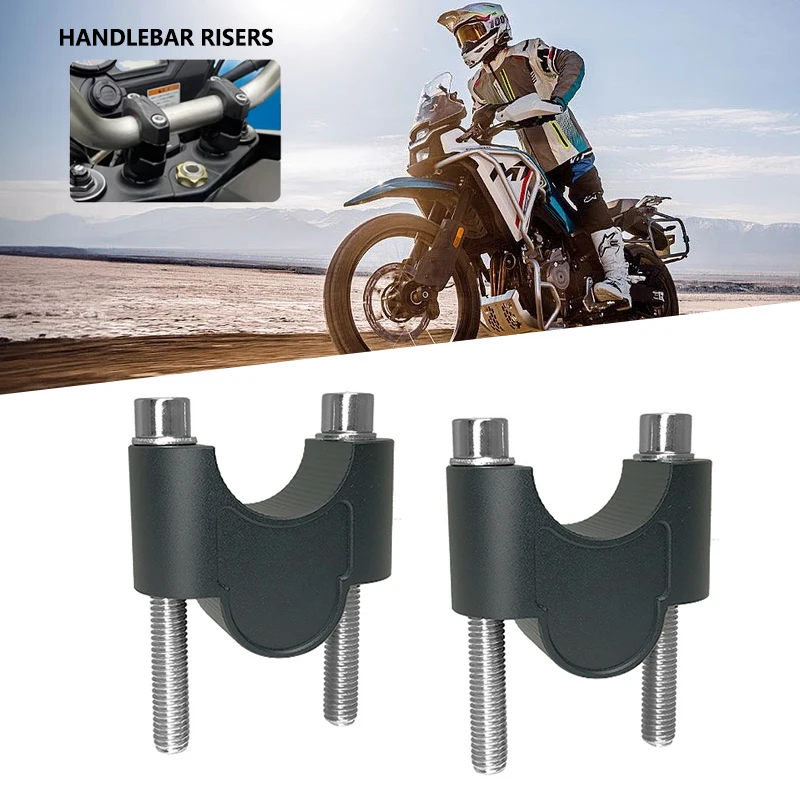 

Motorcycle Handlebar Risers Up Clamp Mount Handle Bar Riser Move Back Parts For CFMOTO 450MT 800MT 450 MT MT450 2024