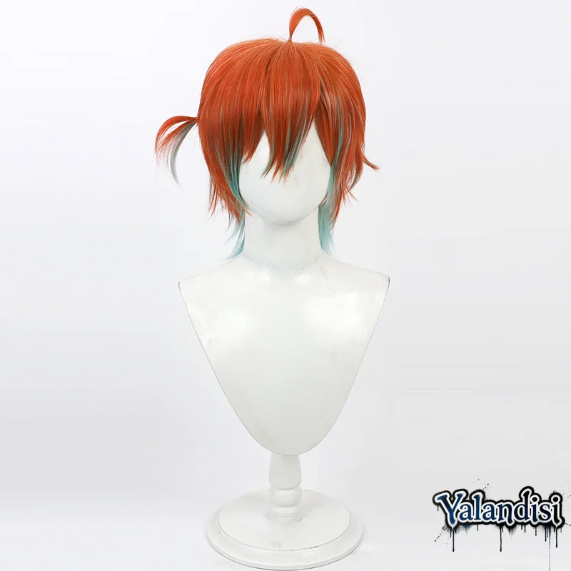 Yalandisi& Anime The Demon Butler and The Black Cat Teddy Cos Cosplay Wig Halloween Carnival Party Props Synthetic Hair+Wig Cap