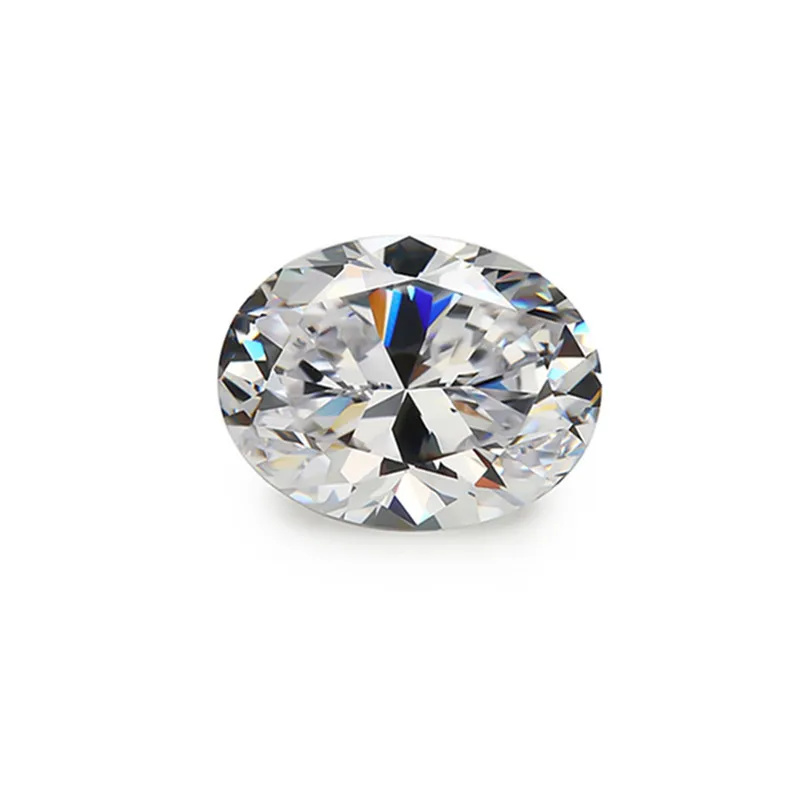 Artificial Gemstone Oval Special Small Size White Moissanite Jewelry Accessories Loose Stones Wholesale