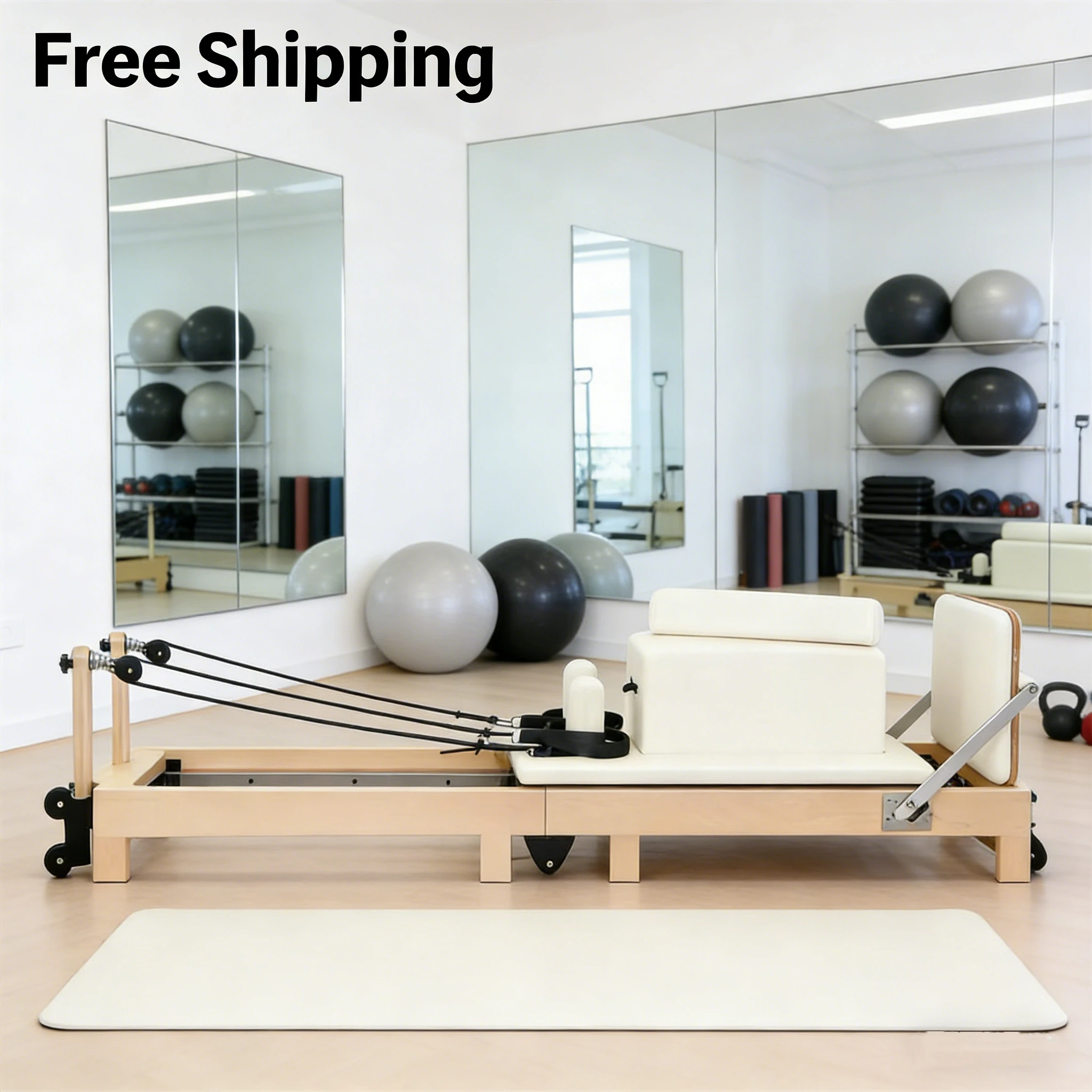 Lits de yoga pliables pour Pilates, adaptés aux salles de sport privées, aux écoles et autres lieux, idéaux pour l'équipement de fitness à grande échelle.