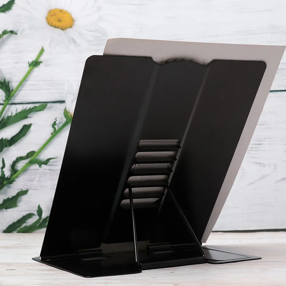 1Pcs Metal Reading Stand Creative Compact Reading Rack Multifunctional Desktop Bookshelf Music Score Holder for Study