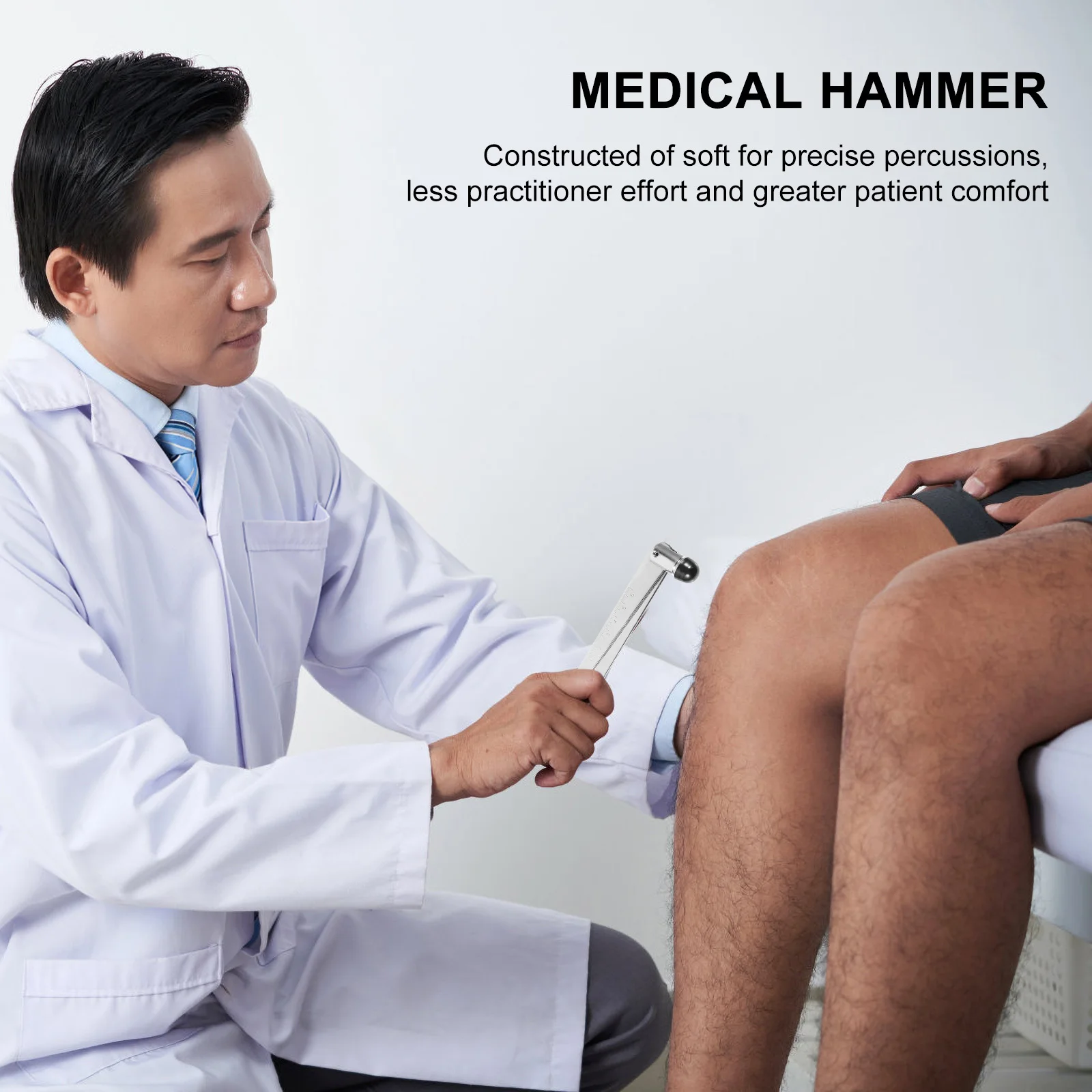 Palu Refleks Multifungsi Palu Perkusi Baja Tahan Karat Portabel Untuk Penggunaan Diagnostik Medis Peralatan Pengajaran