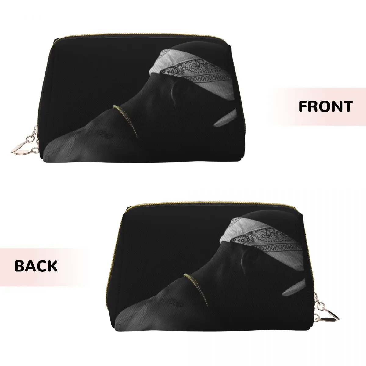 Rapper Tupac 2PAC Hip Hop Women Cosmetic Bags Travel Makeup Organizer Pouch Toiletry Storage Dopp Kit Box