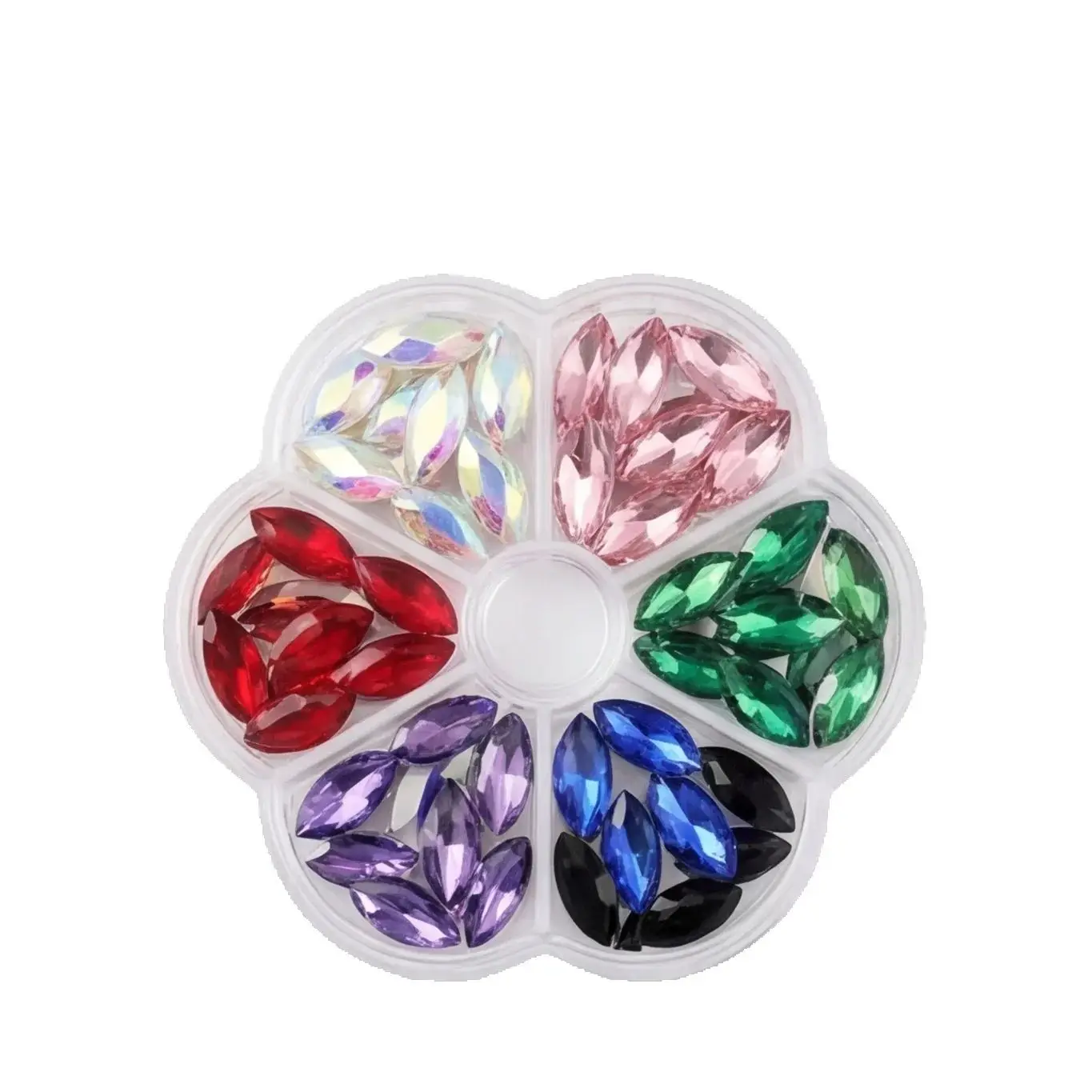 Dropping water Shaped 6 Colors Nail Art Rhinestone AB Rainbow Color Crystal Beads DIY Nail Art Decoration Accessories