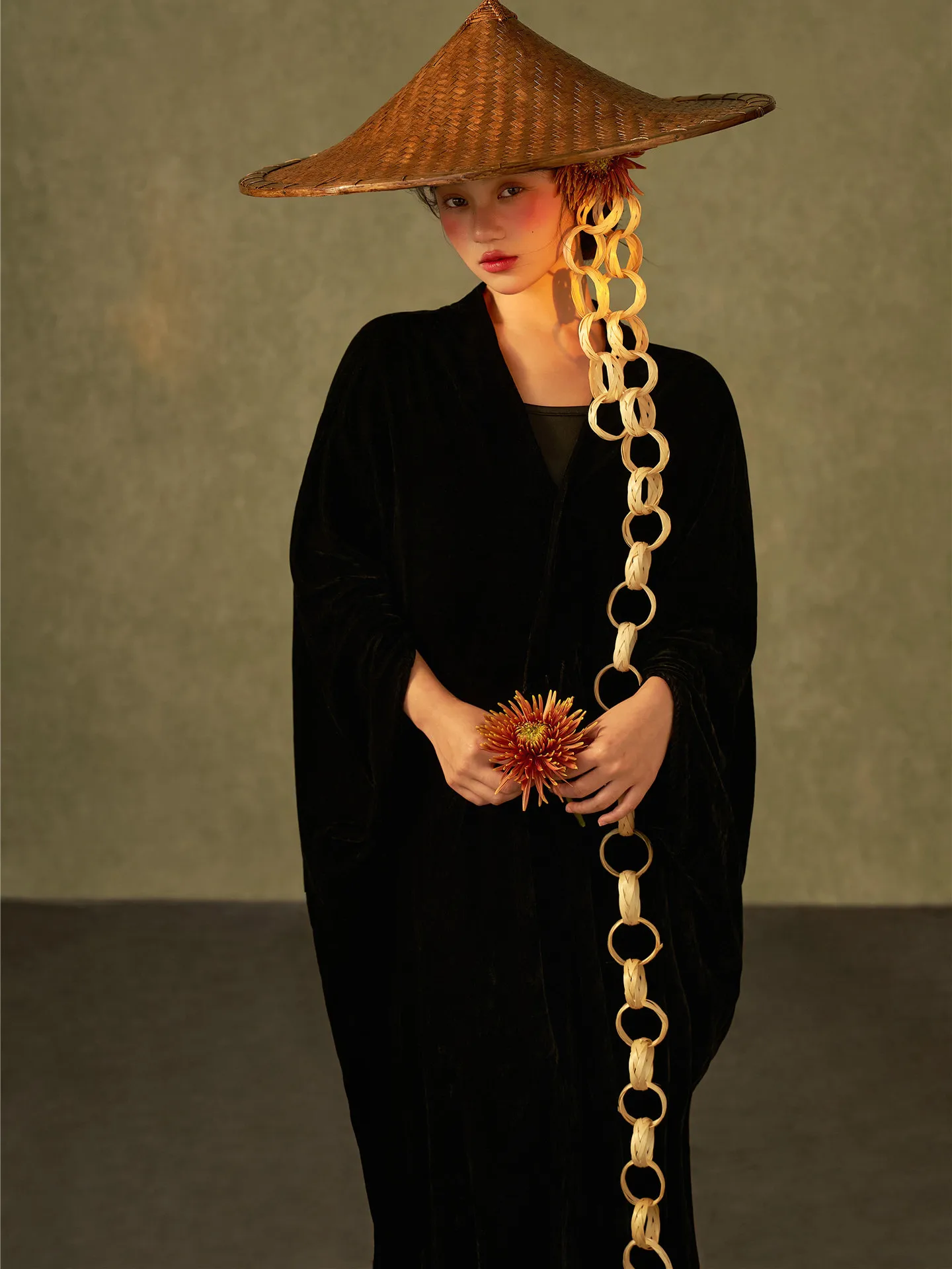 

Ele Bla Velvet Portrait Photoaphy Costume Women's Retro Chinese Sle Film Studio New Arrival Art Photo ooting Clothes