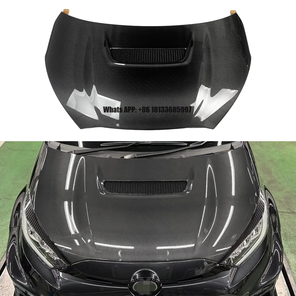 

New Arrival Carbon Fiber Style Front Bonnet Engine Hood for GR YARIS GXPA16