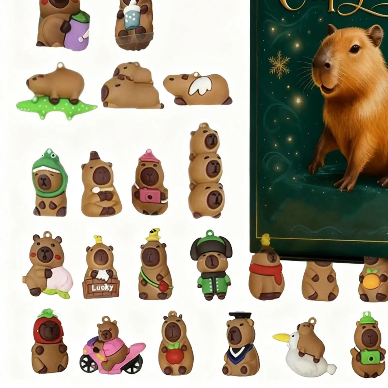 

Рождественский обратный отсчет 3D Рождественские 24-дневные фигурки Праздничные фигурки Календарь обратного отсчета для дня рождения Стол Прихожая Офис