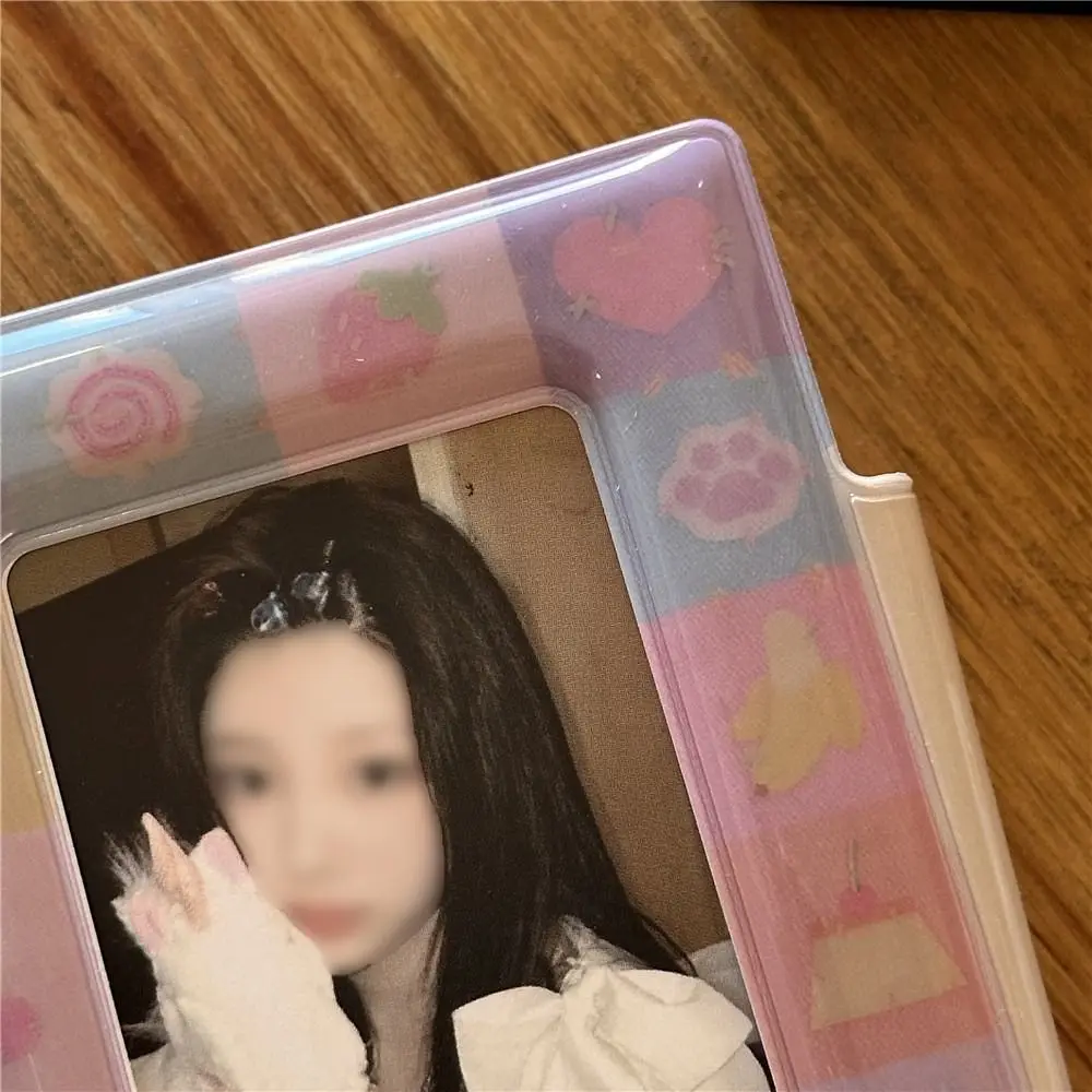 Cute PVC Photo Album Cartoon Mini Card Organiser 3 Inch Photocard Holder Student