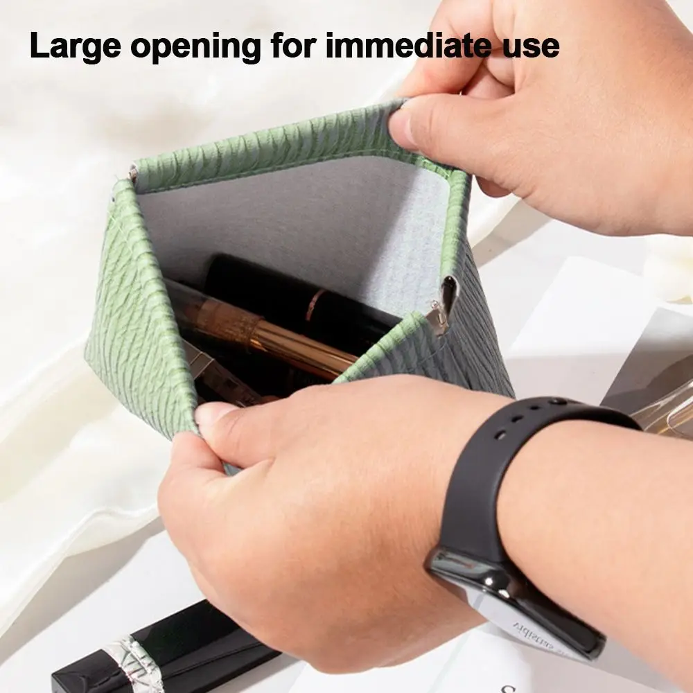 Modna Przenośna Kosmetyczka na Szminkę Mini Podróżna Torebka na Biżuterię Prosta Mała Torebka na Klucze dla Kobiet i Dziewcząt