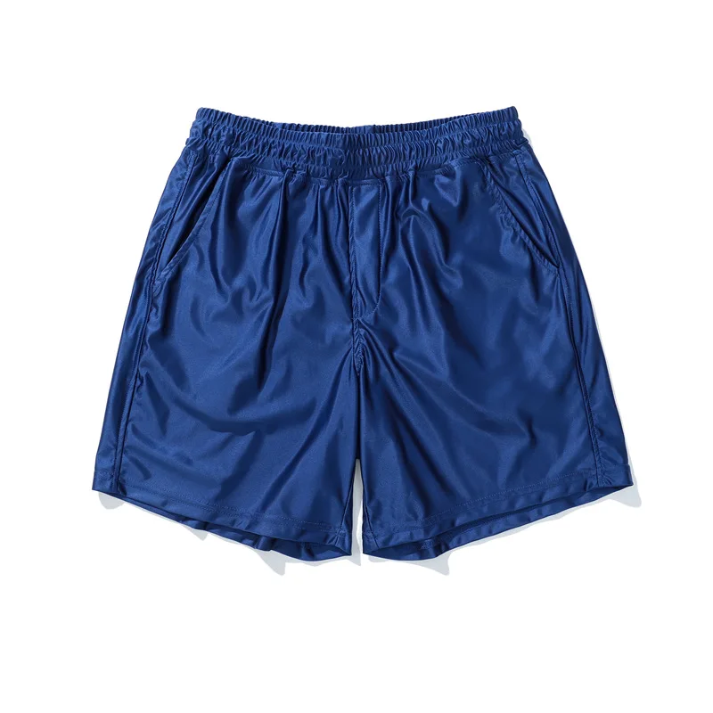 Men Solid Color Silky Satin Loungewear Shorts Soft Pajama Sleepwear Bottoms Casual Home Indoor Short Pants