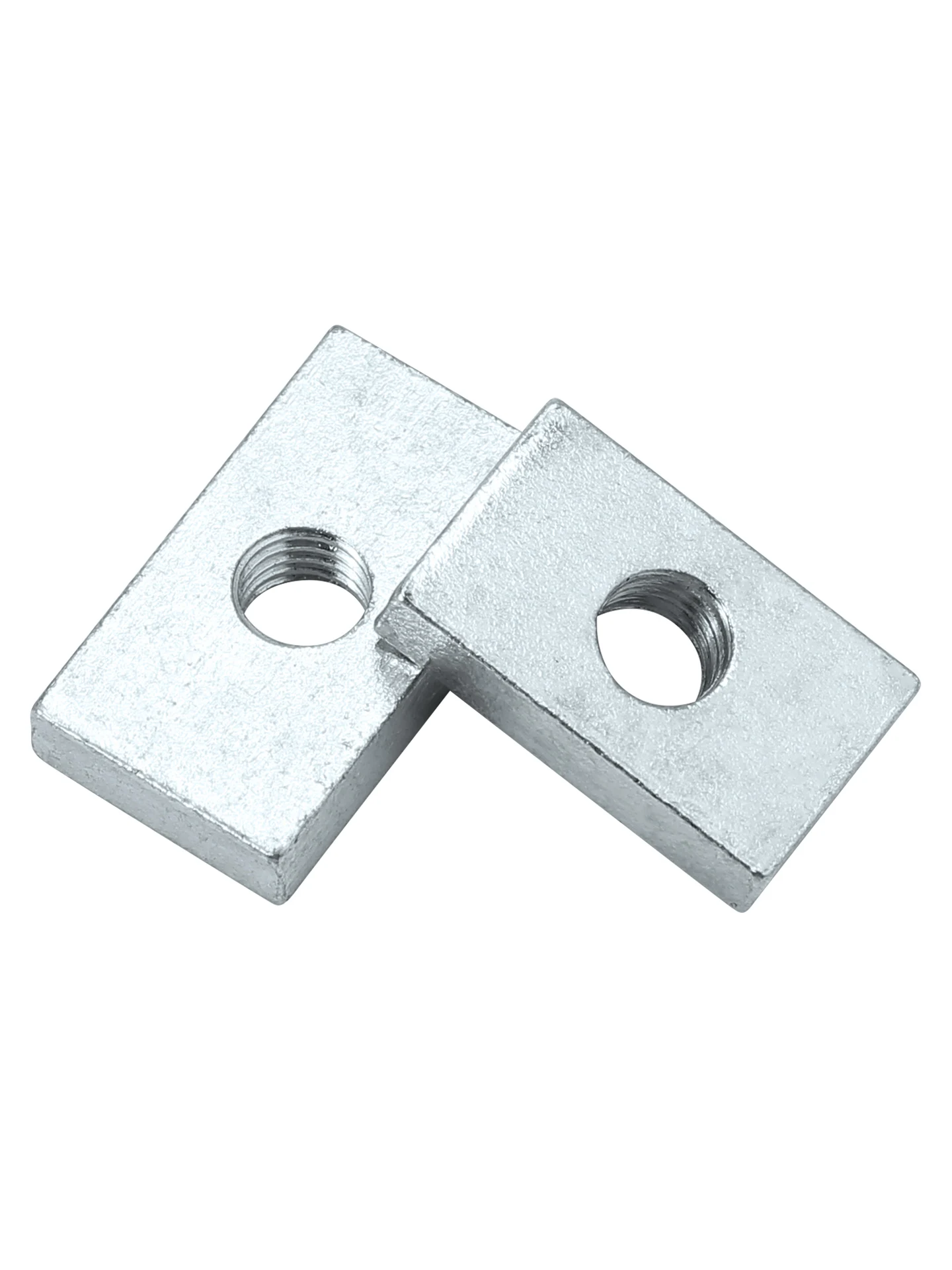Rectangular Square Nut Carbon Steel Zinc Plated M3 M4 M5 M6 M8 Flat Block Slider Nut For Aluminum Profile Accessory Fastener