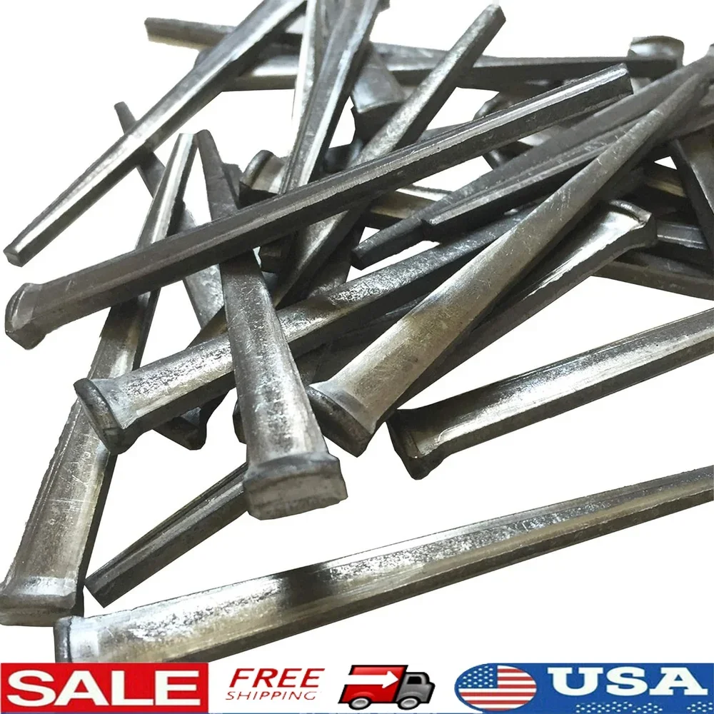 

Antique Common Cut Nails 3 Inch 10d Forged Steel Durable Authentic Design Historical Projects Home Renovation Repair