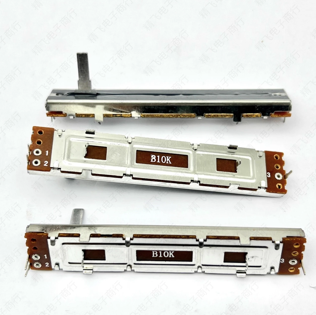 1 pcs Straight slide push-pull potentiometer 88mm B10K mono 60 stroke dimming mixer fader 3 pin