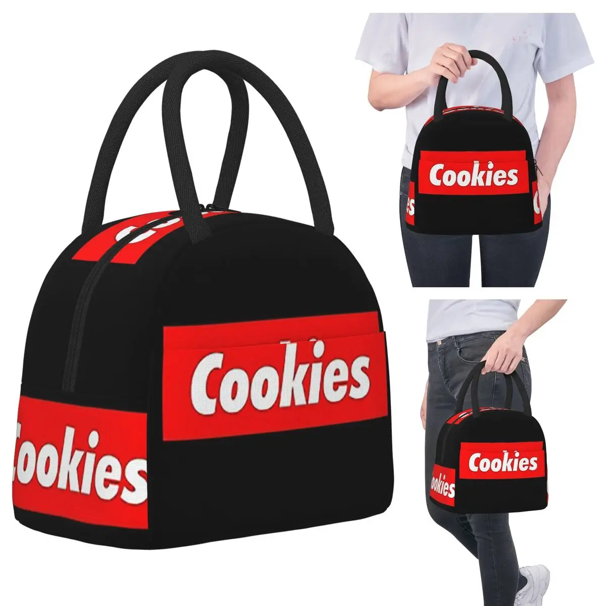 

Cookies The Best Top And The Most Popular Pastry Dessert Lover Insulated Lunch Bag Cooler Thermal Food Box Tote Lunch Boxes
