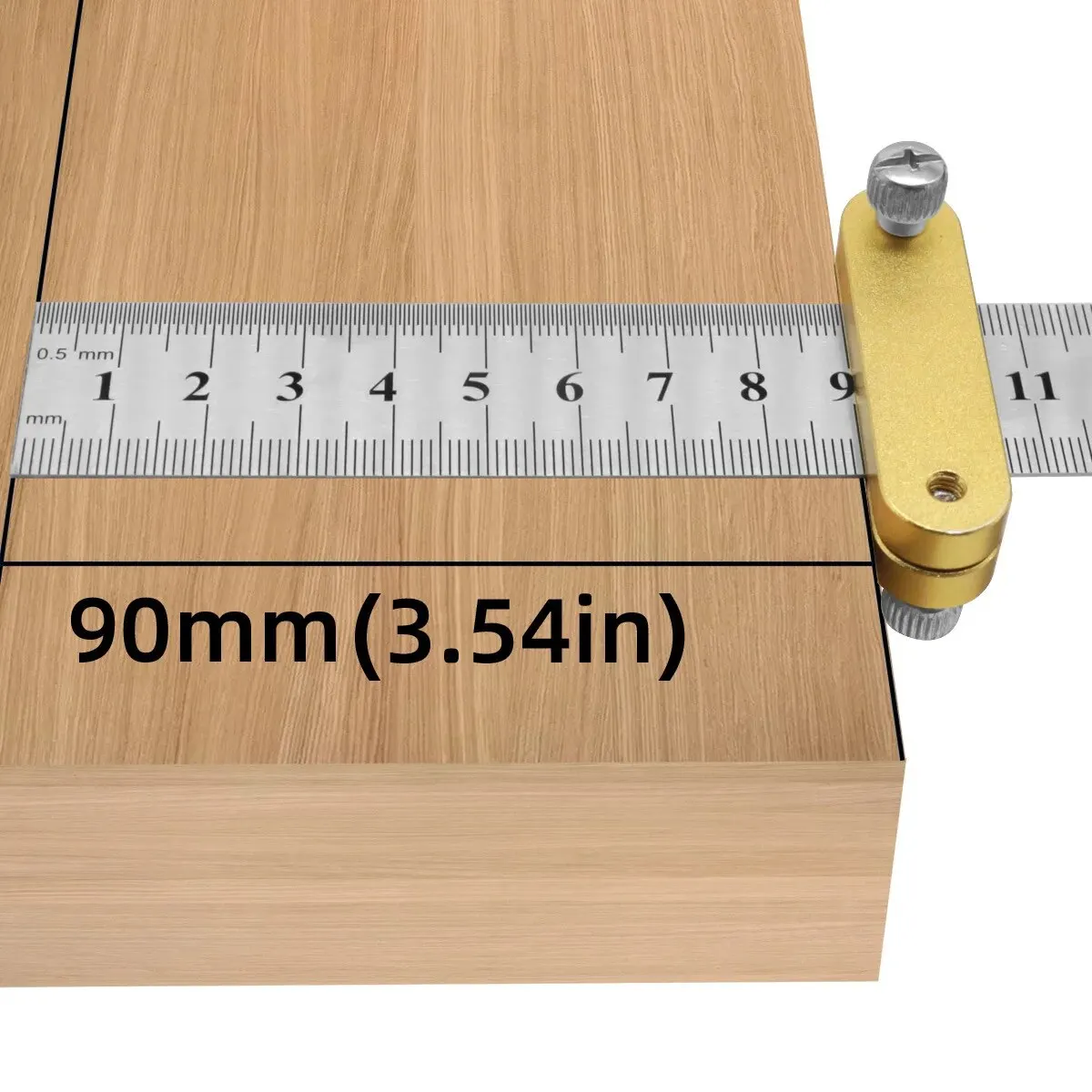 Steel Ruler Positioning Block Angle Scriber Line Marking Gauge For Ruler Locator Woodworking Scriber Measuring Tools
