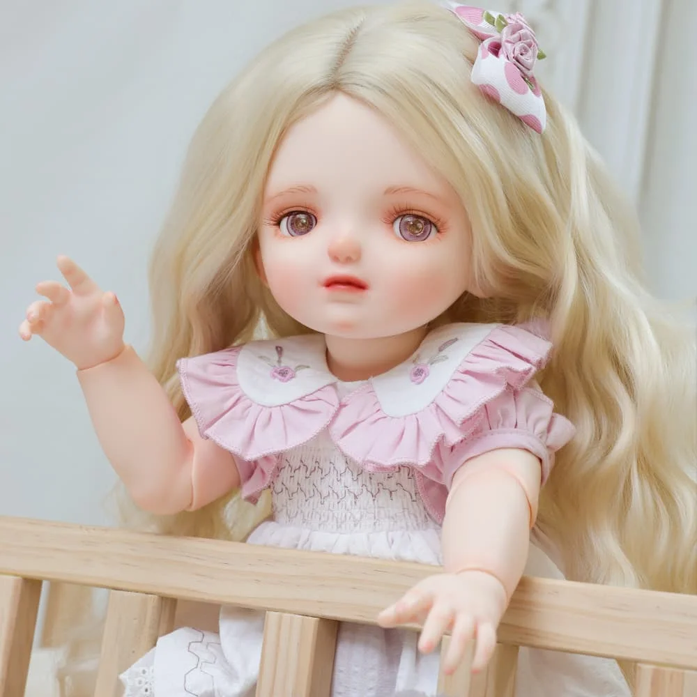 Cloveray 20 inch Plastic BJD Doll 47 cm Humanoid Doll Ball Joint BJD Doll Blonde Girl Birthday Gift