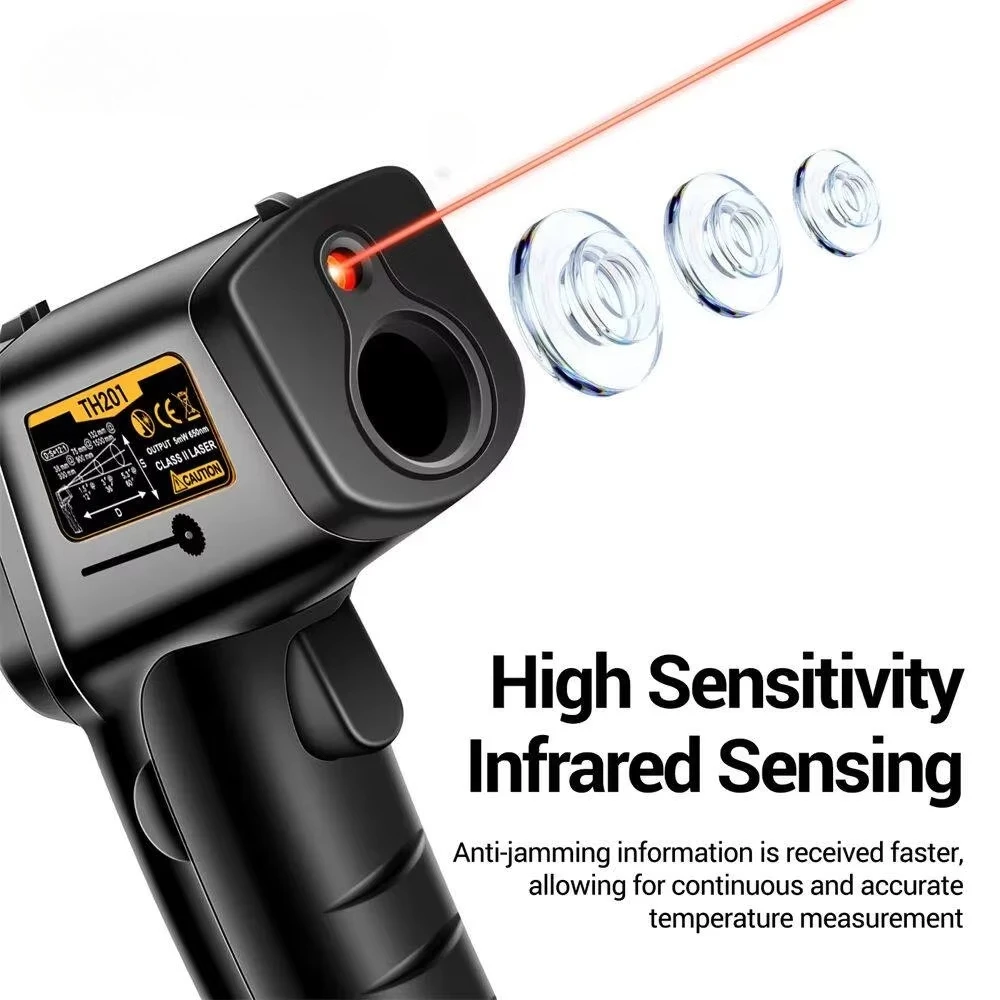 Digital Plastic Thermometer with Celsius Display, Backlight Screen and Multi-Function Temperature Reading