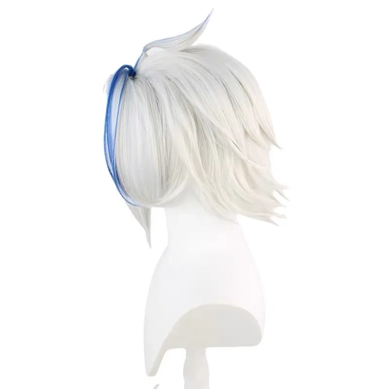 Obrázek 4: HAIRJOY syntetická vlasy uctívat z kings cosplais  paruky bílá modrá kudrnaté kostýmy anime paruka růže sit'