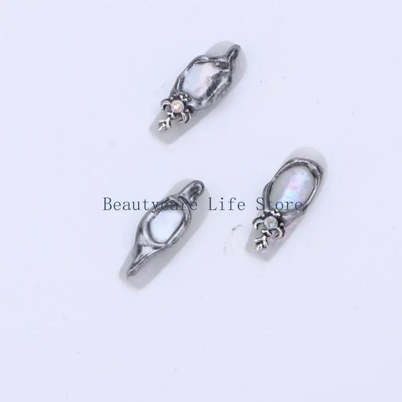 

652C Unique Press On Nails DIY Handmade Artificial Nails with Rainbow Discoloration