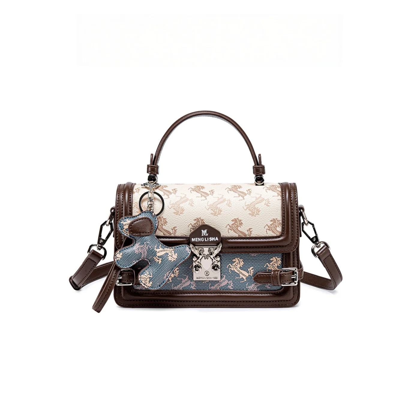 Retro Embroidery Shoulder-Sling Small Square Bag for Women - New Trendy Commuting Handbag that Matches Any Style