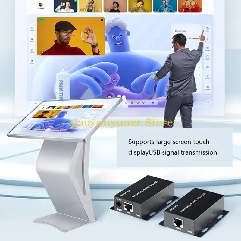 

P9JB USB To Ethernet Extension Converters For Remote Device Connection Fast Speed 480Mbps Transmission Industrial Durability