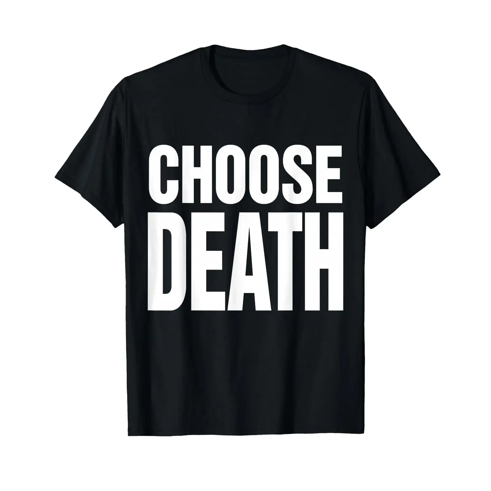 CHOOSE DEATH Butcher T Shirt vintage Washed designer clothes Unisex graphic Stylish homme Versatile streetwear Stretched Soft