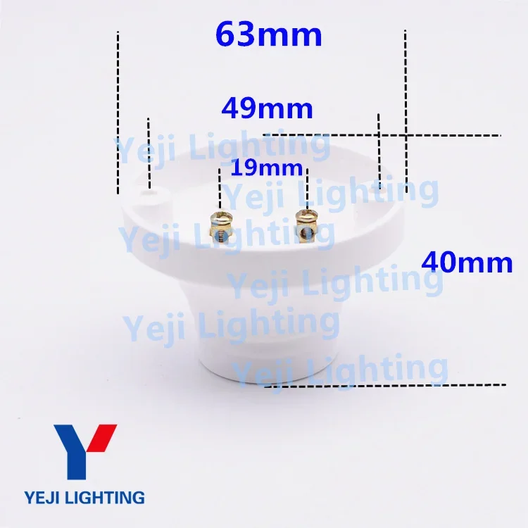 Plástico lâmpada titular e27