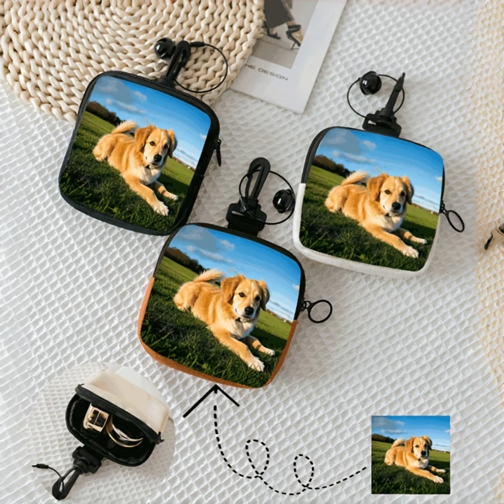 1pc Personalized Custom Photo Bag ,Elegant Makeup Bag Wallet,Multifunctional Storage Pouch,for Holidays/Weddings/Birthday Gifts