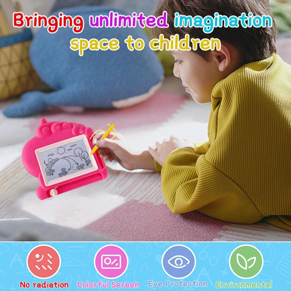 6Pcs Magnetic Drawing Board for Kids,Mini Doodle Boards,Erasable Doodle Board Drawing Toy,Educational Toys,Birthday Party Favors