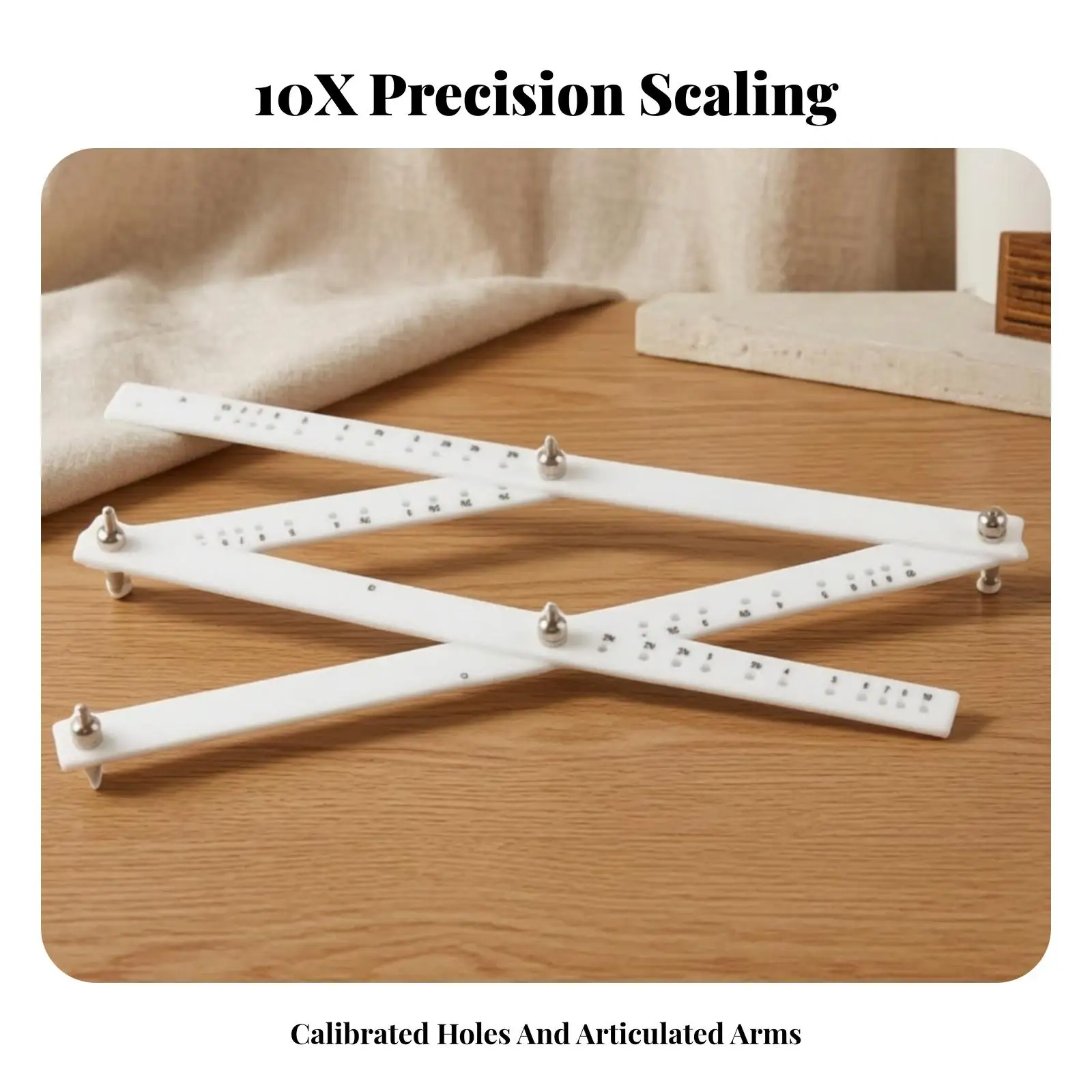 drafting-scale-ruler-35cm-white-plastic-articulated-design-for-enlarging-reducing-drawings-technical-sketching-architecture-work