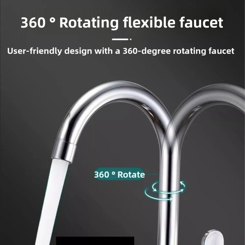 

Rotatable Kitchen Faucet Universal Adjustable Mode Kitchen Water Tap Stainless Steel Deck Mounted Cold Hot Water Tap Faucet