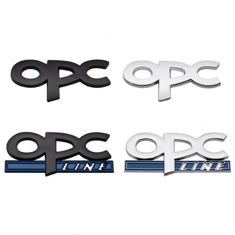 3D Metal OPC Line Car Rear Boot Trunk Emblem Badge Sticker Decal Accessories For Opel Insignia Corsa E Astra H J D Zafira Vectra