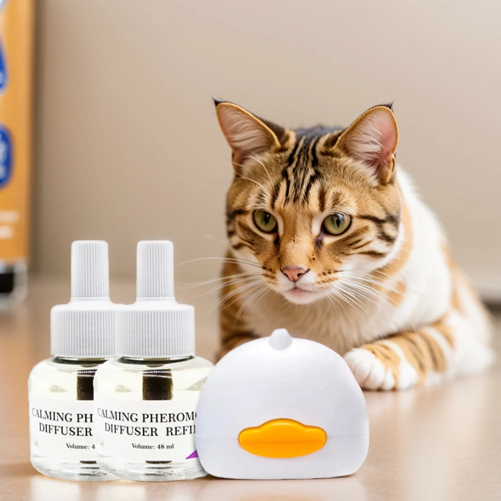 Cat Pheromones Calming Diffuser Relieve Anxiety Stress Cat Calming Diffuser Cat Calming Pheromone Diffuser for Cats