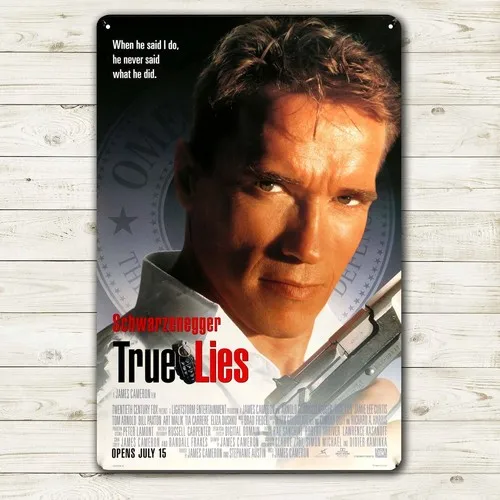 True Lies Movie Metal Poster Tin Sign 20x30cm Collectable Plate