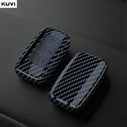 ABS+Carbon Car Key Case Cover Shell For Land Rover Range Rover Sport Evoque Freelander Velar Discovery 4 Jaguar XE XJ XF Guitar