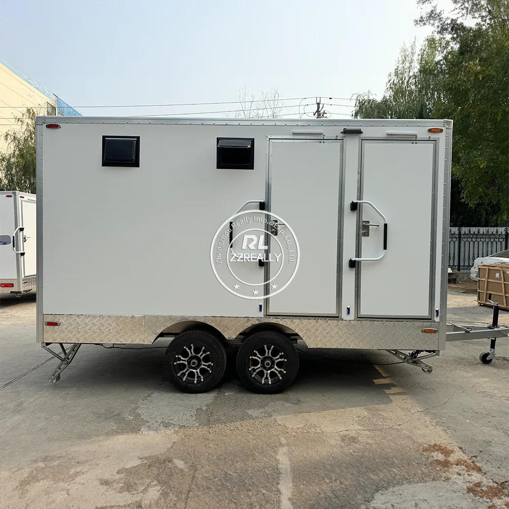 Luxury Mobile Portable Outdoor Camping Toilet Mobile Portable Shower Toilet Trailer Portable Restroom Trailer