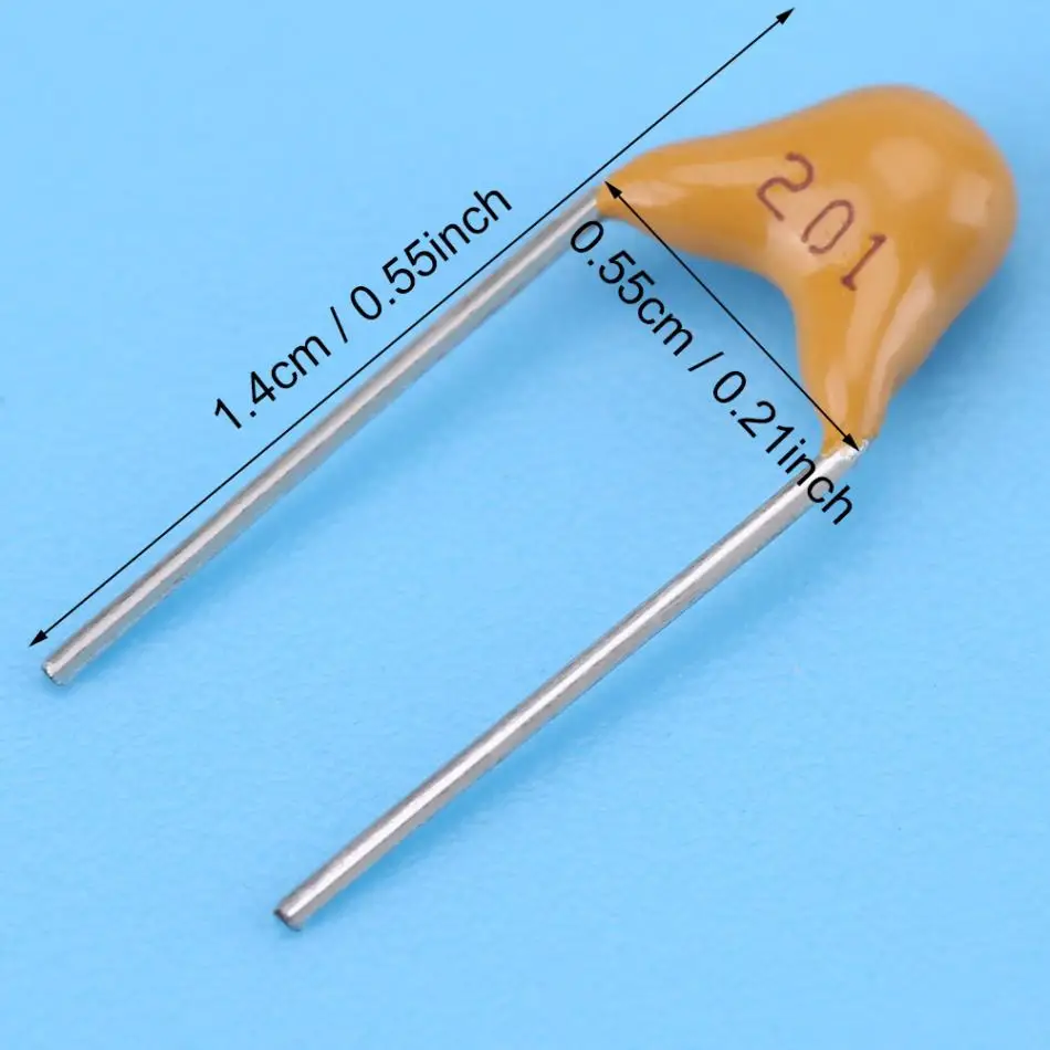 SWXF 500Pcs 10 Values 10PF-680PF Monolithic Ceramic Capacitor Assorted Kit
