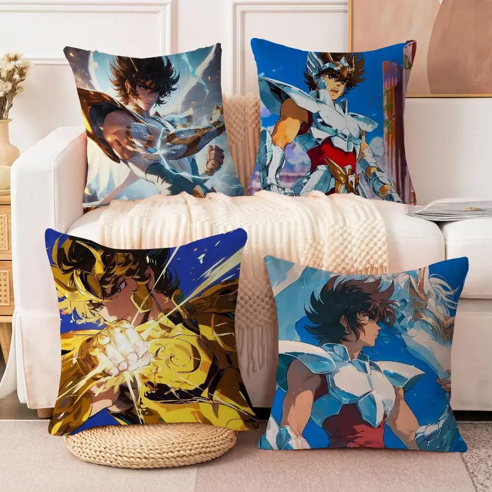 

S-Saint Seiyas Pillow Cover Sofa Cushion Cover Home Room Decoration Children Gift