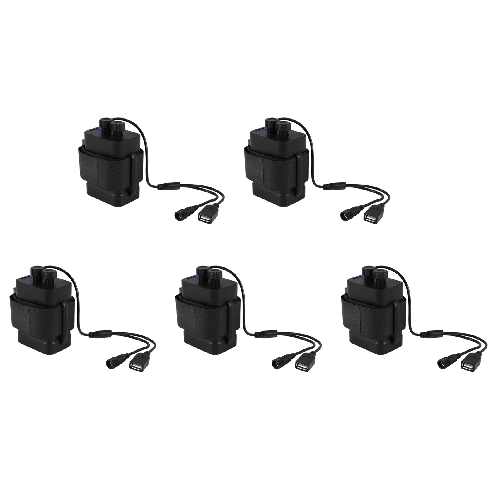 HOES-5X Waterproof DIY 6X 18650 Battery Case Box Cover With 12V DC And USB Power Supply For Bike LED Light Cell Phone Router