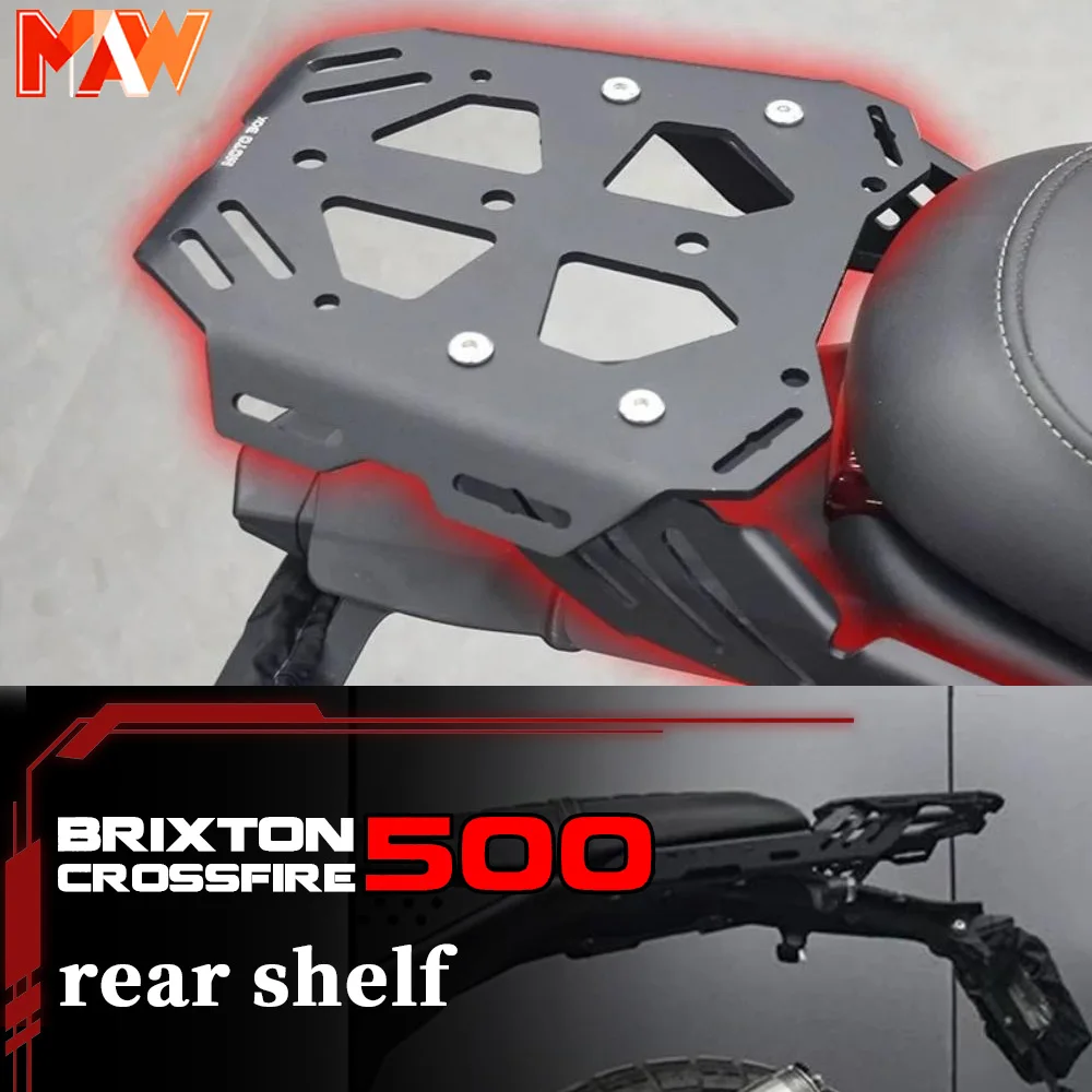 BRIXTON CROSSFIRE GK 500 tail box fuel tank retro canvas tool bag aluminum alloy rear rack GK500 brixton crossfire
