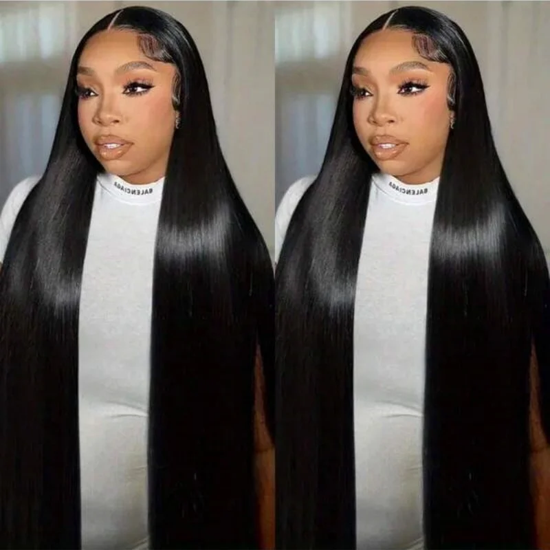 Armadura de cabello humano liso de hueso, 1/3/4 mechones, extensión de cabello humano virgen brasileño, doble trama, mechones naturales de 32 pulgadas, cabello humano